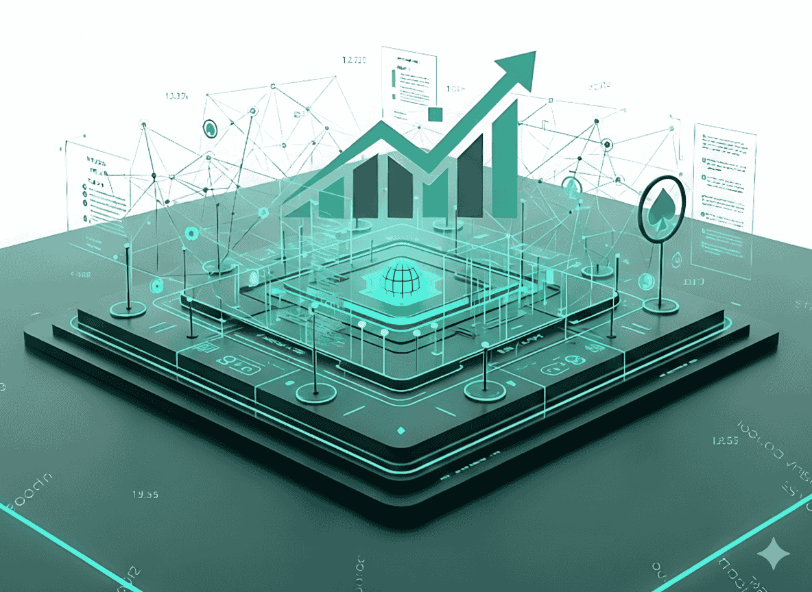 Financial market charts and data analysis used in an advanced trading course